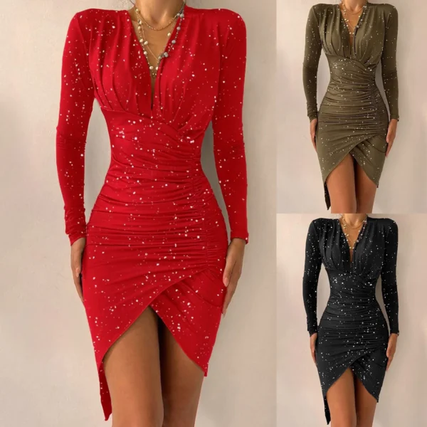 2024 Sequined Mini Dress: Elegant, Sexy, & Ready to Party